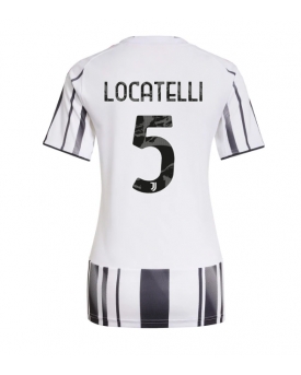 Juventus Manuel Locatelli #5 Maglia Gara Casa Repliche 2025-26 Donna Maniche Corte